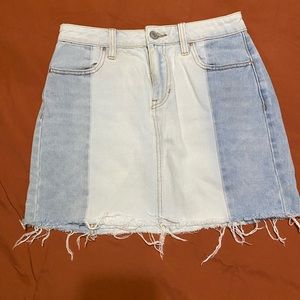 Denim mini skirt